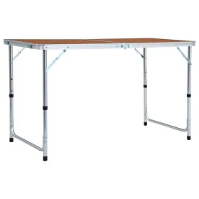 Mesa de camping plegable de aluminio 120x60 cm de vidaXL, Mobiliario de camping - Ref: Foro24-48172, Precio: 54,61 €, Descuen...