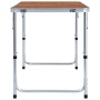 Klappbarer Campingtisch aus Aluminium 120x60 cm von vidaXL, Campingmöbel - Ref: Foro24-48172, Preis: 56,10 €, Rabatt: %