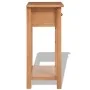 Solid oak wood console table 50x32x75 cm by vidaXL, Nightstands - Ref: Foro24-243932, Price: 169,58 €, Discount: %