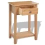 Solid oak wood console table 50x32x75 cm by vidaXL, Nightstands - Ref: Foro24-243932, Price: 169,58 €, Discount: %