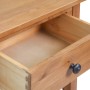 Solid oak wood console table 50x32x75 cm by vidaXL, Nightstands - Ref: Foro24-243932, Price: 172,92 €, Discount: %