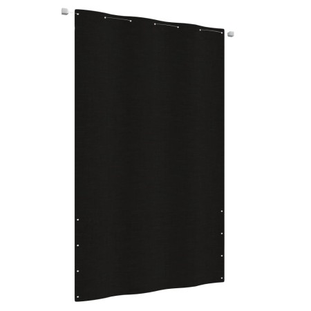Toldo pantalla para balcón de tela oxford negro 140x240 cm