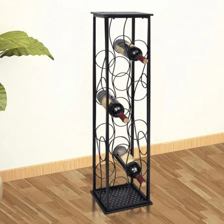 Metal wine rack for 8 bottles by vidaXL, Wine racks - Ref: Foro24-240941, Price: 43,78 €, Discount: %