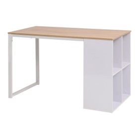 Desk 120x60x75 cm oak and white color by vidaXL, Desks - Ref: Foro24-245720, Price: 166,69 €, Discount: %