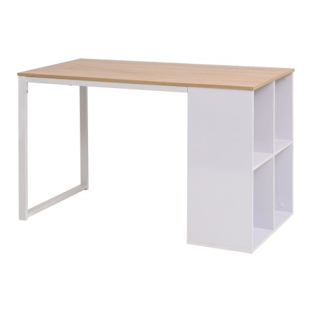 Schreibtisch 120x60x75 cm in Eiche und Weiß von vidaXL, Schreibtische - Ref: Foro24-245720, Preis: 166,69 €, Rabatt: %