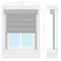 Weißes Aluminiumrollo 130x140 cm von vidaXL, Fensterläden - Ref: Foro24-144973, Preis: 252,55 €, Rabatt: %
