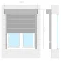 Weißes Aluminiumrollo 130x140 cm von vidaXL, Fensterläden - Ref: Foro24-144973, Preis: 252,55 €, Rabatt: %