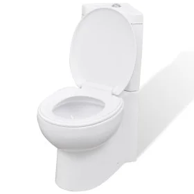 Inodoro WC de esquina cerámica blanco de vidaXL, Baños - Ref: Foro24-141133, Precio: 242,96 €, Descuento: %
