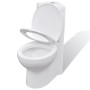 Ecktoilette aus weißer Keramik von vidaXL, Badezimmer - Ref: Foro24-141133, Preis: 232,86 €, Rabatt: %