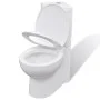 White ceramic corner WC toilet by vidaXL, Bathrooms - Ref: Foro24-141133, Price: 242,96 €, Discount: %