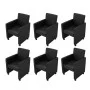 Dining chairs 6 units black synthetic leather by vidaXL, dining chairs - Ref: Foro24-160184, Price: 939,54 €, Discount: %