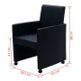 Dining chairs 6 units black synthetic leather by vidaXL, dining chairs - Ref: Foro24-160184, Price: 939,54 €, Discount: %