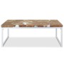 Teak resin coffee table 110x60x40 cm by vidaXL, Coffee table - Ref: Foro24-244553, Price: 145,05 €, Discount: %