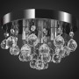 Lámpara de techo de cristal diseño cromado de vidaXL, Lámparas - Ref: Foro24-240688, Precio: 39,16 €, Descuento: %