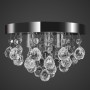 Lámpara de techo de cristal diseño cromado de vidaXL, Lámparas - Ref: Foro24-240688, Precio: 39,16 €, Descuento: %