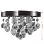 Lámpara de techo de cristal diseño cromado de vidaXL, Lámparas - Ref: Foro24-240688, Precio: 39,16 €, Descuento: %
