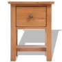 Mesita de noche de madera de roble maciza 36x30x47 cm de vidaXL, Mesitas de noche - Ref: Foro24-243930, Precio: 121,73 €, Des...