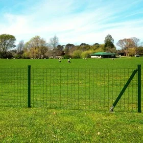 Green steel euro fence set 10x1 m by vidaXL, fence panels - Ref: Foro24-140557, Price: 160,57 €, Discount: %