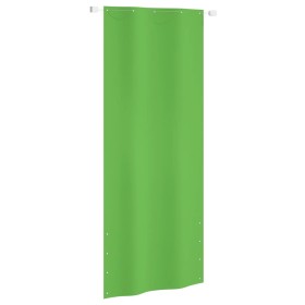 Toldo pantalla para balcón tela oxford verde claro 100x240 cm
