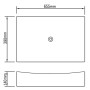Kunstwaschbecken aus weißem Porzellan und Keramik mit Glanz von vidaXL, Sinkt - Ref: Foro24-140700, Preis: 75,72 €, Rabatt: %