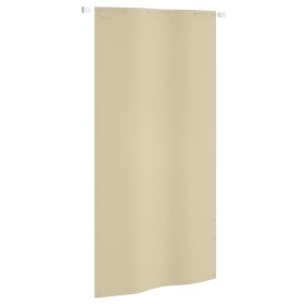 Toldo pantalla para balcón de tela oxford beige 120x240 cm