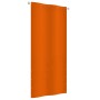 Toldo pantalla para balcón de tela oxford naranja 100x240 cm