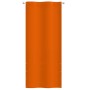 Toldo pantalla para balcón de tela oxford naranja 100x240 cm