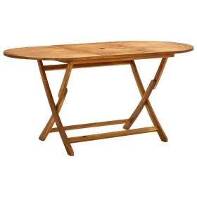 Folding garden table solid acacia wood 160x85x75 cm by vidaXL, Garden tables - Ref: Foro24-313324, Price: 156,68 €, Discount: %
