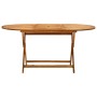 Folding garden table solid acacia wood 160x85x75 cm by vidaXL, Garden tables - Ref: Foro24-313324, Price: 131,93 €, Discount: %
