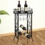 Metal wine rack with glass holders for 9 bottles by vidaXL, Wine racks - Ref: Foro24-240940, Price: 58,69 €, Discount: %