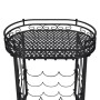 Weinregal aus Metall mit Glashaltern für 9 Flaschen von vidaXL, Weinregale - Ref: Foro24-240940, Preis: 59,74 €, Rabatt: %