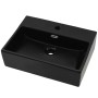 Black ceramic sink with tap hole 51.5x38.5x15 cm by vidaXL, Sinks - Ref: Foro24-142741, Price: 117,98 €, Discount: %