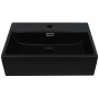 Black ceramic sink with tap hole 51.5x38.5x15 cm by vidaXL, Sinks - Ref: Foro24-142741, Price: 117,98 €, Discount: %