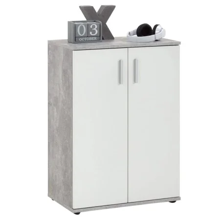 FMD Wardrobe/trunk with 2 doors white and gray by FMD, Wardrobes - Ref: Foro24-428684, Price: 124,61 €, Discount: %
