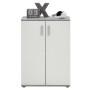 FMD Kleiderschrank/Kofferraum mit 2 Türen weiß und grau von FMD, Kleiderschränke - Ref: Foro24-428684, Preis: 124,52 €, Rabat...