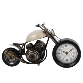 Gift Amsterdam Reloj de mesa Motor metal crema y negro