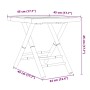 Juego de mesa y sillas de jardín 3 piezas bambú