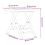 Juego de mesa y sillas de jardín 3 piezas bambú