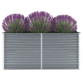 Hochbeet aus grau verzinktem Stahl, 160 x 40 x 77 cm von vidaXL, Töpfe und Pflanzgefäße - Ref: Foro24-44848, Preis: 63,50 €, ...