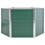 Arriate de jardín de acero galvanizado verde 129x129x77 cm de vidaXL, Maceteros y jardineras - Ref: Foro24-44857, Precio: 55,...