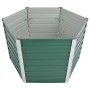 Grünes Gartenbett aus verzinktem Stahl, 129 x 129 x 77 cm von vidaXL, Töpfe und Pflanzgefäße - Ref: Foro24-44857, Preis: 57,9...