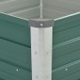 Grünes Gartenbett aus verzinktem Stahl, 129 x 129 x 77 cm von vidaXL, Töpfe und Pflanzgefäße - Ref: Foro24-44857, Preis: 57,9...