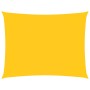 Toldo de vela rectangular de tela oxford amarillo 2,5x3,5 m