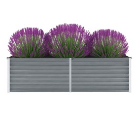 Graues Gartenbett aus verzinktem Stahl, 160 x 40 x 45 cm von vidaXL, Töpfe und Pflanzgefäße - Ref: Foro24-44850, Preis: 40,79...