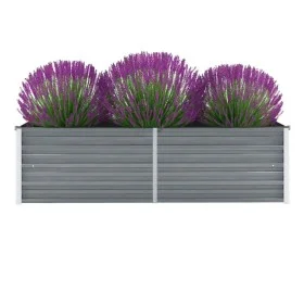 Graues Gartenbett aus verzinktem Stahl, 160 x 40 x 45 cm von vidaXL, Töpfe und Pflanzgefäße - Ref: Foro24-44850, Preis: 41,65...