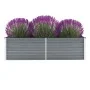 Graues Gartenbett aus verzinktem Stahl, 160 x 40 x 45 cm von vidaXL, Töpfe und Pflanzgefäße - Ref: Foro24-44850, Preis: 44,59...