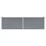Arriate de jardín de acero galvanizado gris 160x40x45 cm de vidaXL, Maceteros y jardineras - Ref: Foro24-44850, Precio: 43,74...