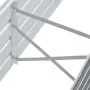 Arriate de jardín de acero galvanizado gris 160x40x45 cm de vidaXL, Maceteros y jardineras - Ref: Foro24-44850, Precio: 43,74...