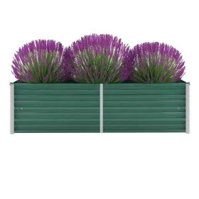 Grünes Gartenbett aus verzinktem Stahl 160x40x45 cm von vidaXL, Töpfe und Pflanzgefäße - Ref: Foro24-44851, Preis: 39,03 €, R...