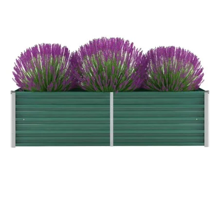 Galvanized green steel garden bed 160x40x45 cm by vidaXL, Pots and planters - Ref: Foro24-44851, Price: 41,87 €, Discount: %